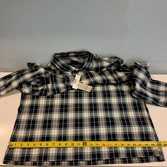 J. Crew Men's XL Four Button Pullover Plaid Shirt New With Tags Style A9334 - Picture 13 of 16
